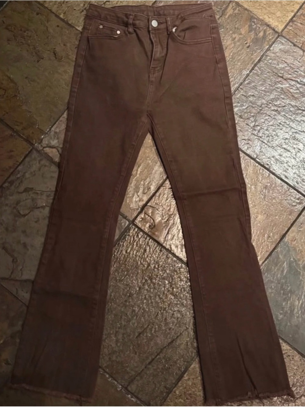 BDG Women's Flare Jeans in Brown